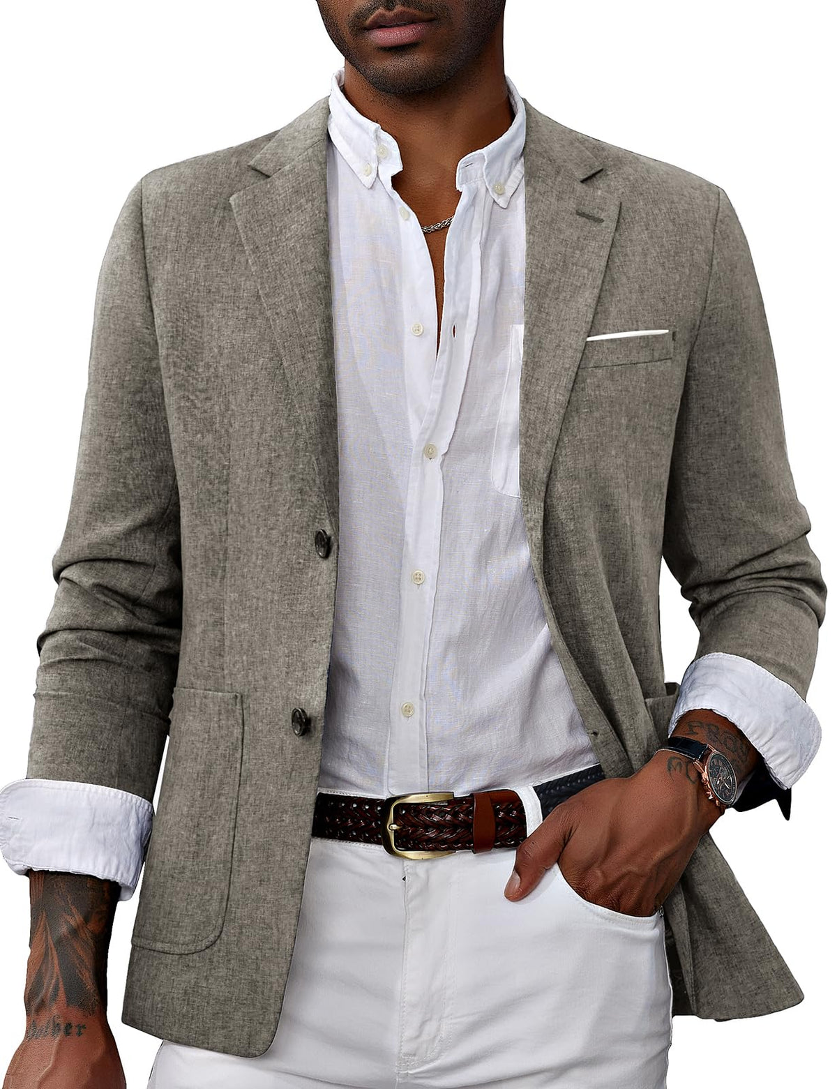 ALKIMIA STUDIO — Savile Row Business Blazer — Camel
