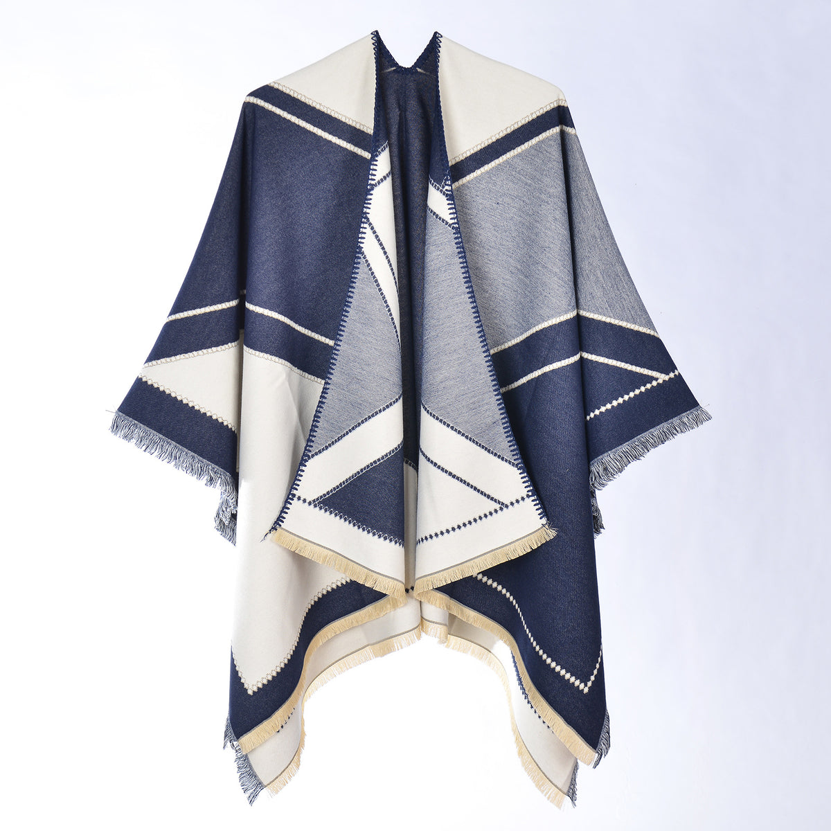 ALKIMIA STUDIO — Women's Faux Cashmere Large Shawl, Winter Warm Sca