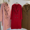 ALKIMIA STUDIO — Double-Breasted Navy Wool Coat